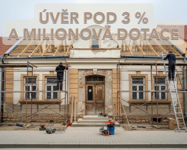 Úvěr pod 3 % a milionová dotace: Opravte dům chytře díky státnímu programu